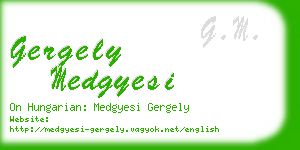 gergely medgyesi business card